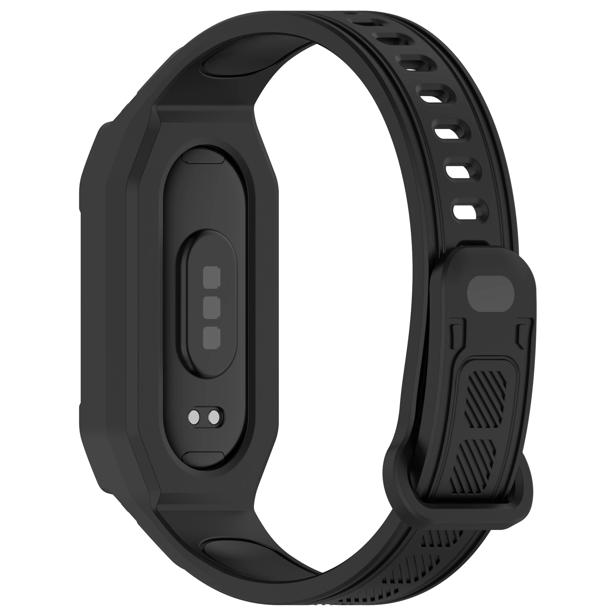 Silikonhülle + Armband für Xiaomi Miband 10 9 8 Zubehör Silikonarmband + Schutzhülle für Xiaomi MI Band 10 9 8 Armband – Detail 1