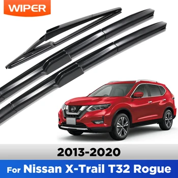 For Nissan X-Trail T32 Rogue 2 2013-2020 2014 2015 Wiper Front&Rear Wiper Blades Windshield Windscreen Window Brushes 26"17"12"