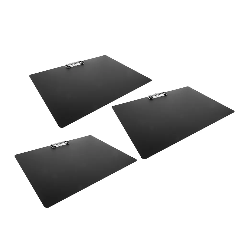3Pcs A3 파일 클립보드 두꺼운 단단한 플라스틱 쓰기 보드 휴대용 사무실 문서 클립 다기능 드로잉 종이 패드