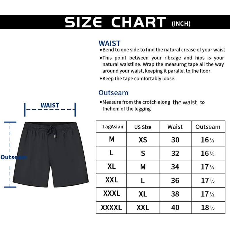 Summer  Men's Swim Trunks  Beach Shorts Elastic Closure Quick Dry Short Pants With Zipper Pockets 6