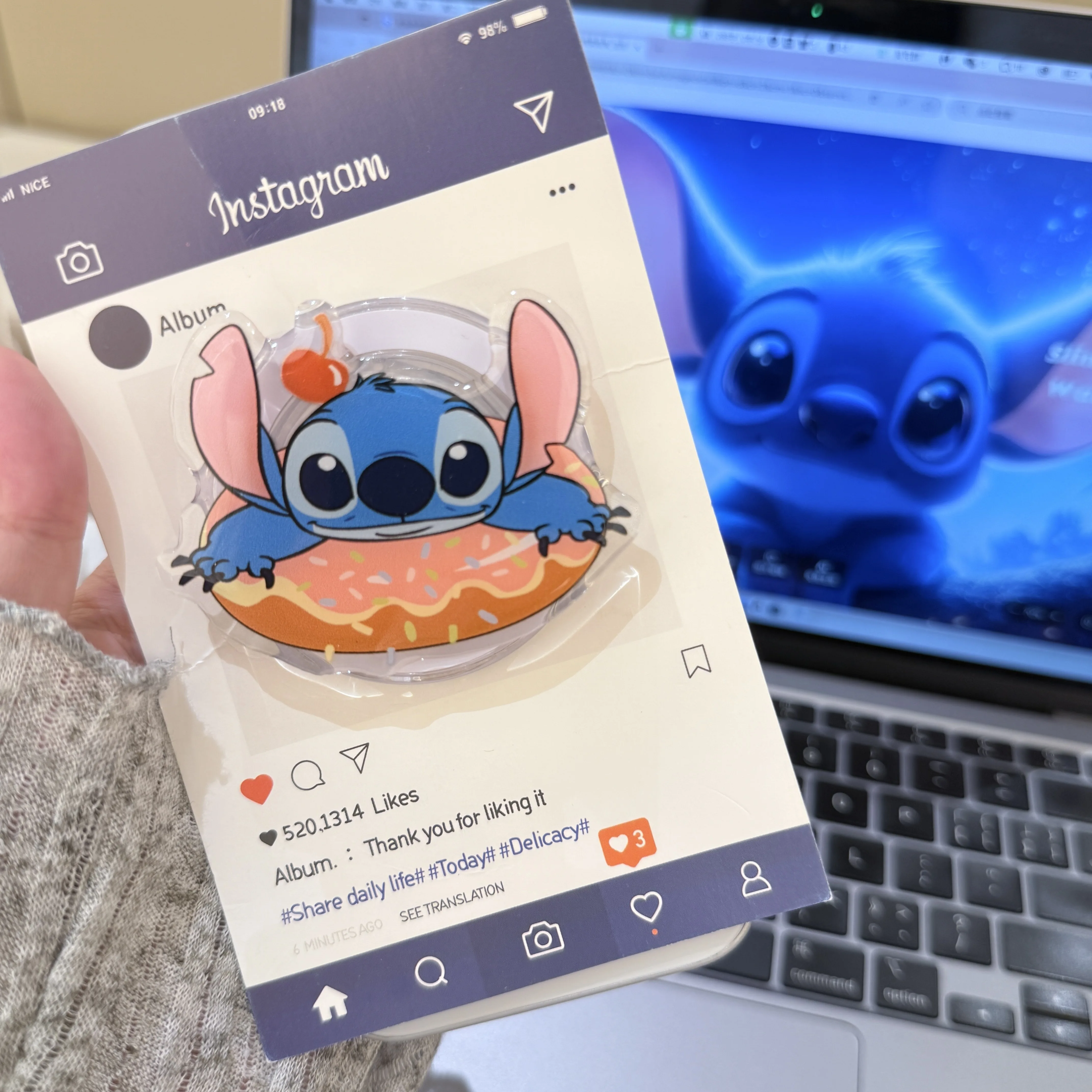 Stitch Cartoon Magnetic Shockproof Phone Holder - Perfect Gift