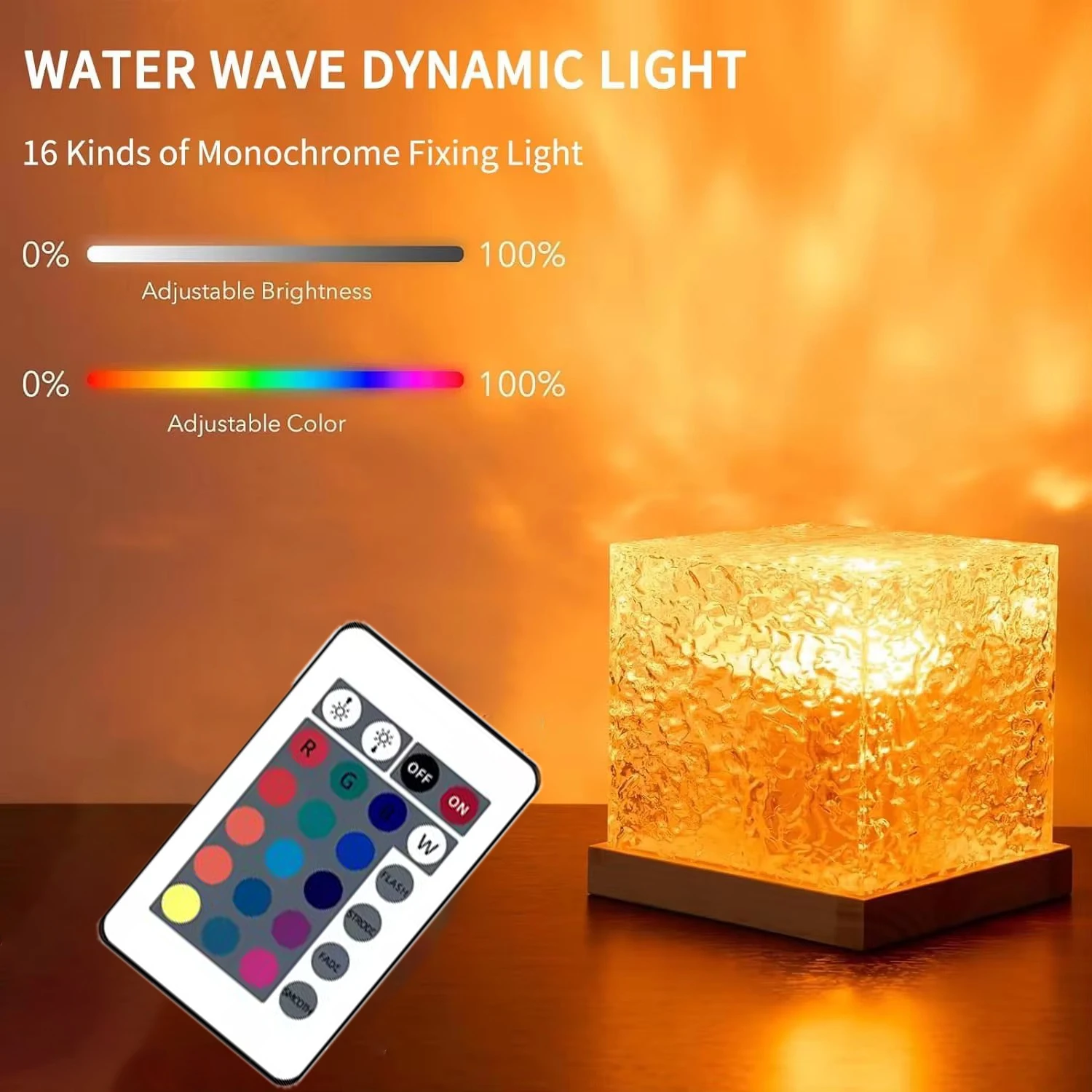 Ocean Wave Projector Light 16 Colors Midnight Aura Aurora Glow Lamp