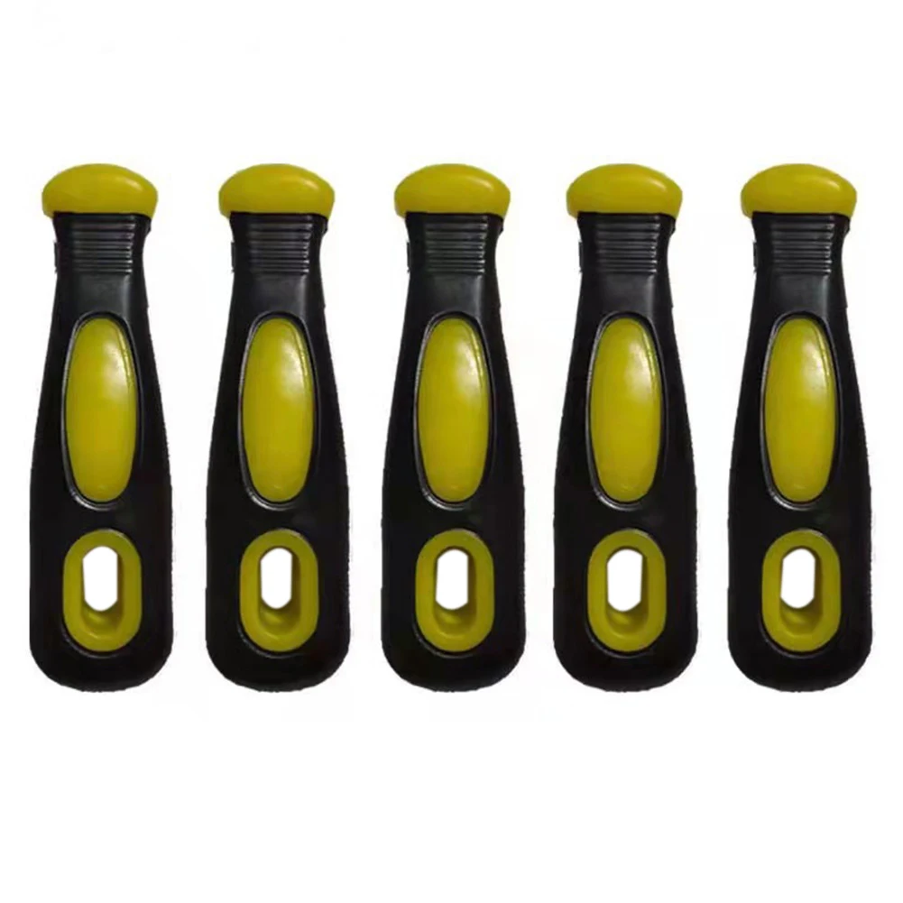 

5 Pcs Plastic Files Handles Files Supplies 110mm Length Round Rectangular Hole For Woodworking Carving Tools Accessories