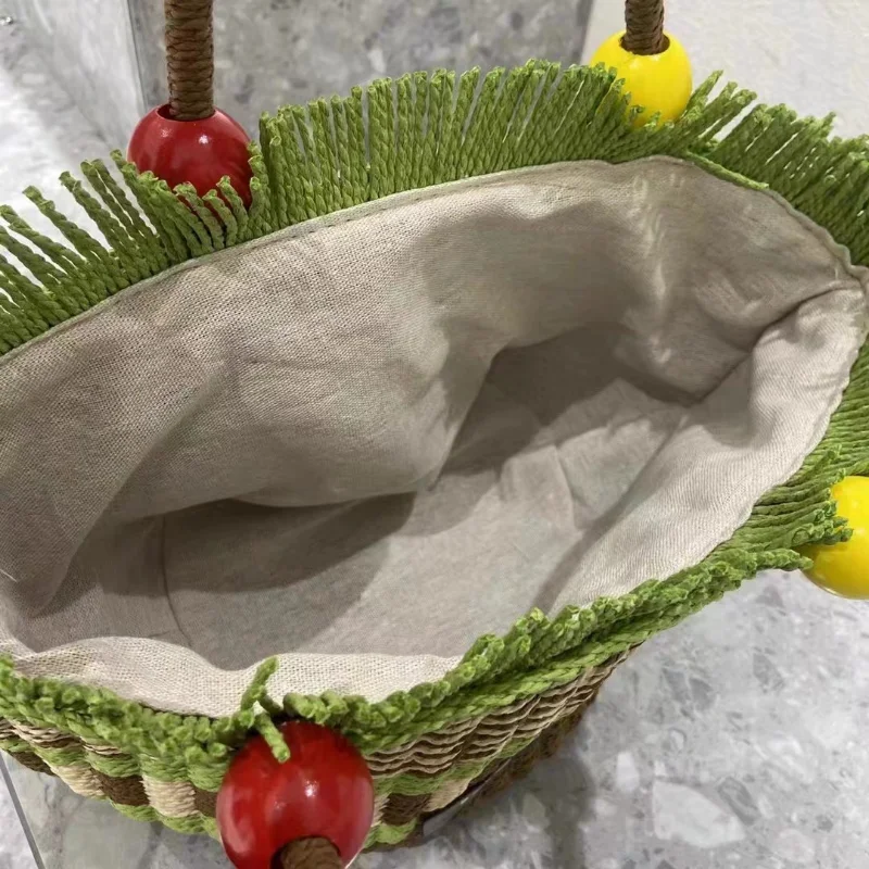 2023 NEW Straw Woven Bags for Women Summer Small Fresh Trend All-match Leisure Handbag Casual Travel Seaside Holiday Beach Bag