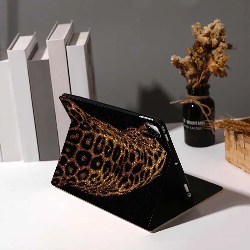 Golden Leopard Pattern Gift Tablet Case