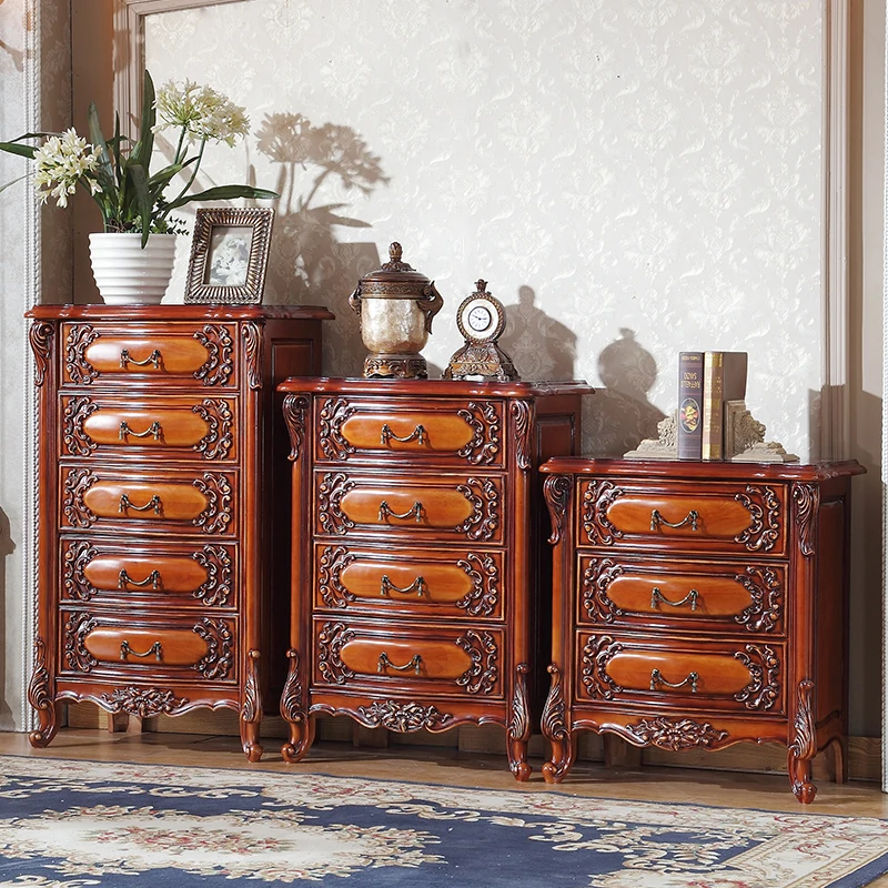 

European style bucket, American style solid wood bucket cabinet, living room side cabinet, drawer cabinet, wall storage cabinet