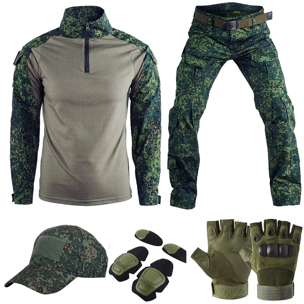 Tactical Uniform Milit Outdoor Camo Suit Hunting Shirts Pants Fishing Trainning Suit Airsoft Paintball Hunting Clothes Sets