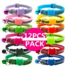 12PCS Safety Break away Cat Collar Kitten Small Cat Reflective Quick Release 1