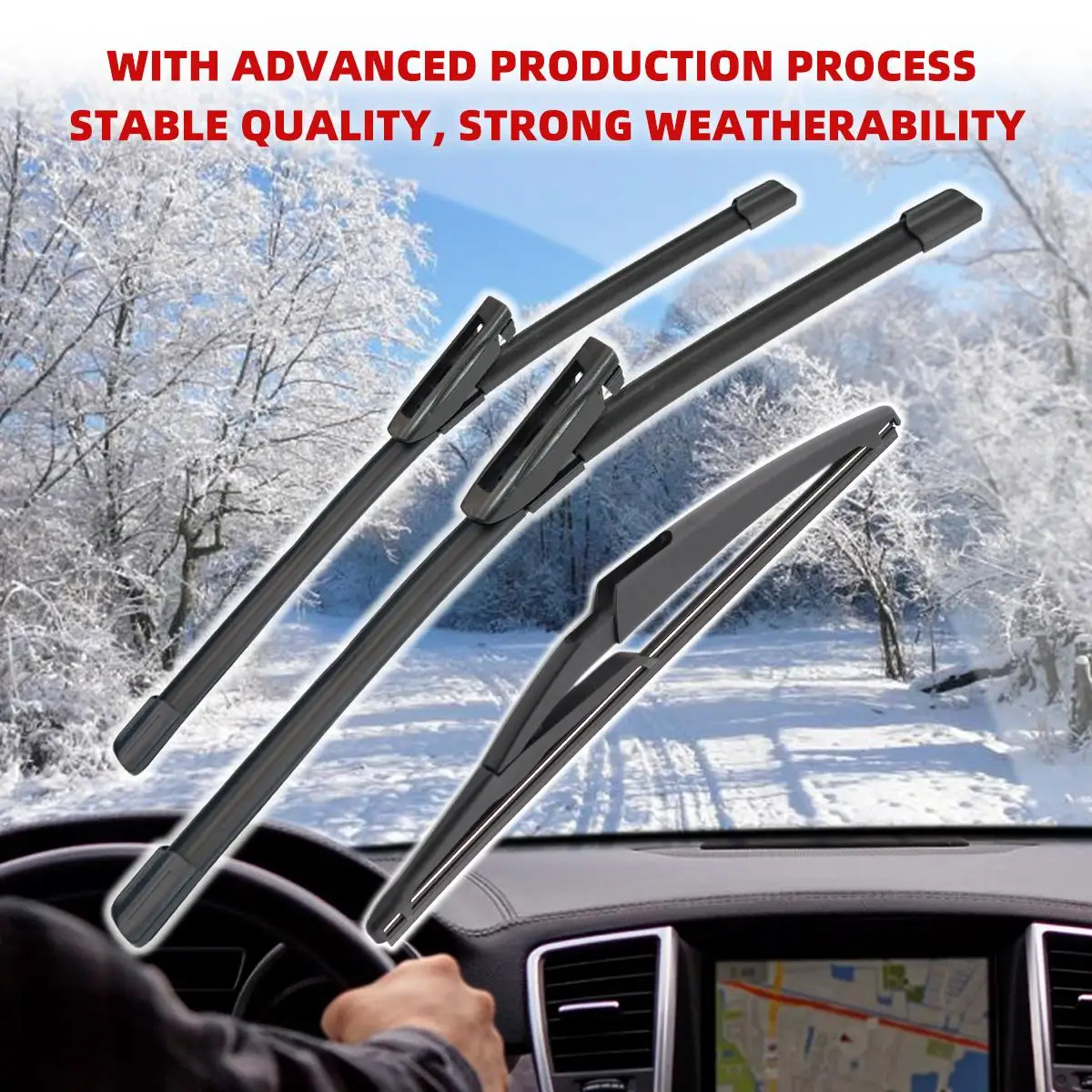1/2/3/4/6PCS Car Wiper For Renault Captur Kaptur 2013-2016 Front Rear Wiper Blades Brushes Auto Accessories 2013 2014 2015 2016 3