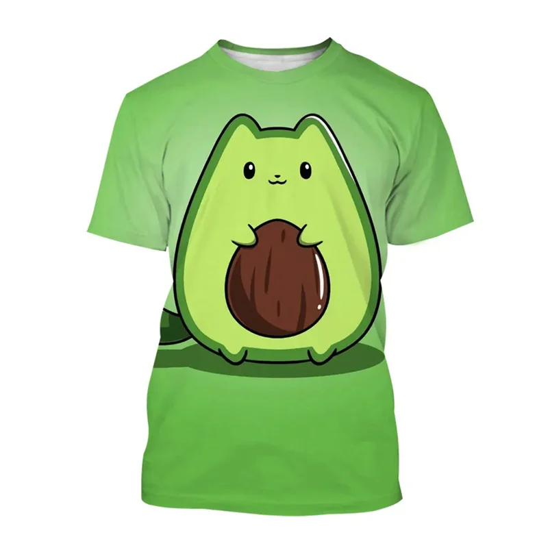 thumbnail image 1 of Summer 3D Printing Fruit Avocado T Shirt Vitellaria Paradoxa C.F.Gaertn. Graphic Tee Shirts Men Fashion Funny T Shirts Clothing, 1 of 4
