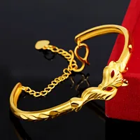 Bracelet Open Fox confortable et doux pour la peau pour femme en or 24 carats AU999 |   Lisse et poli, sans pression, confortable toute la journée 5