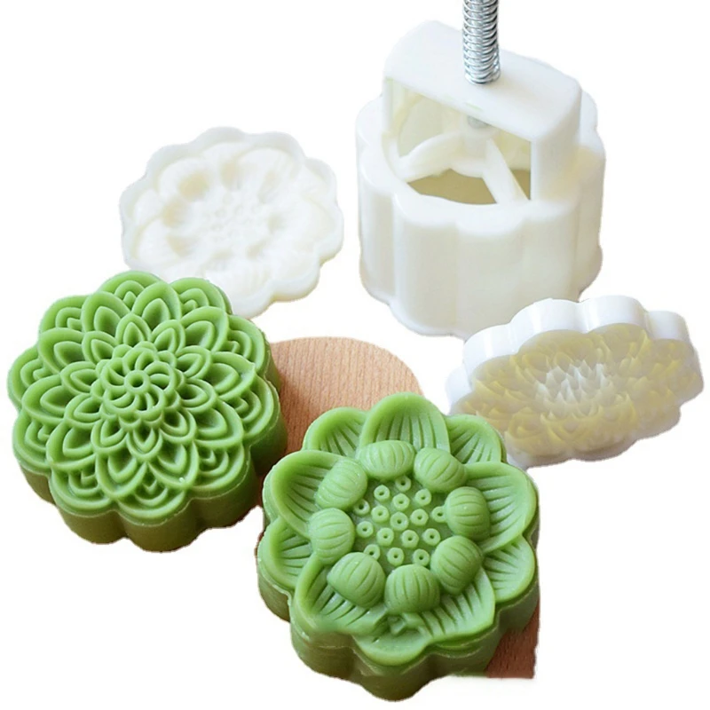 

Hand-Pressure Mould Kitchen Baking Decorating Mooncake Festival Cookie Cutter