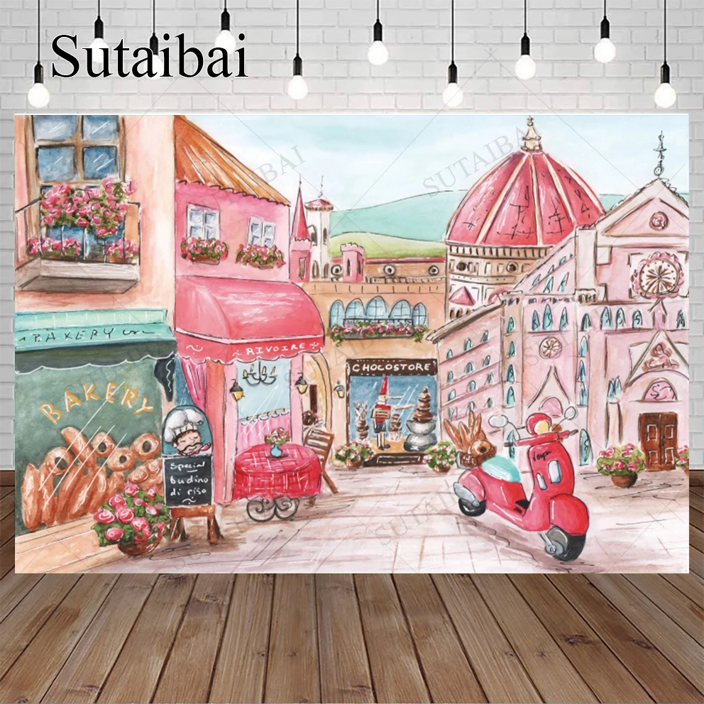 Фон для фотосъемки с розовой тематикой яркий фон фотографий занятых уличных