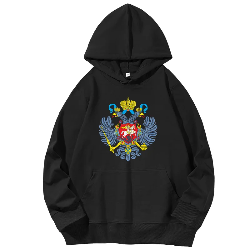 

Russia Moscow Coat Of Arms Flag Symbols Of Rubest graphic Hooded sweatshirts cotton Spring Autumn Hooded Shirt essentials hoodie