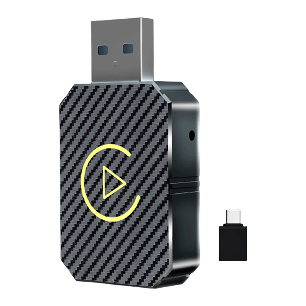 Wireless Carplay Android Auto Adapter 2 in 1 Mini Box Plug&Play Wireless Dongle BT WiFi for Wired CarPlay/Andriod Auto Cars
