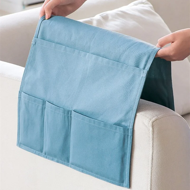 Sofa Armrest Storage Hanging Bag Home Fabric Remote Control Mobile Phone Sundries Multi-functional Storage Hanging Bag 3