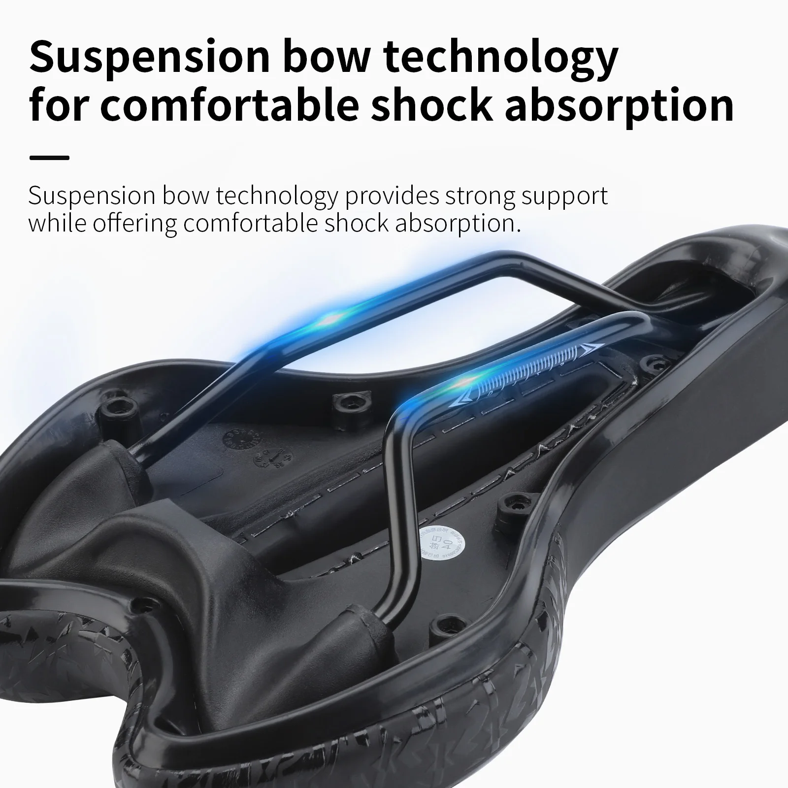 TOSUOD Shock-Absorbing Bicycle Saddle Hollow Waterproof Sponge Seat - Image 4