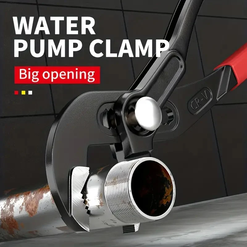 Quick-Adjust Multi-Use Water  Pliers - Forged, Comfort-Grip, Anti-Rust, Large Opening  Versatile Plumbing Tasks 5