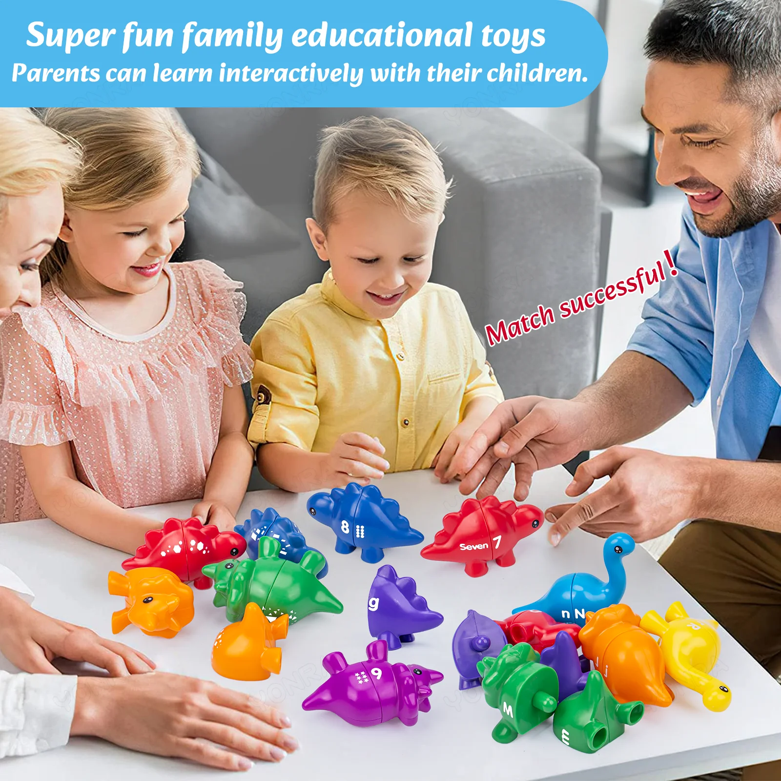 Matching Dinosaur Toy With storage bag Montessori Toys for Kids Counting Learning Toys for Toddlers Children Development Game 4
