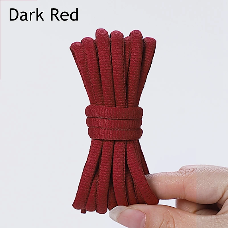 Durable Oval Athletic Shoe Laces - Fade-Resistant Half Round Strings