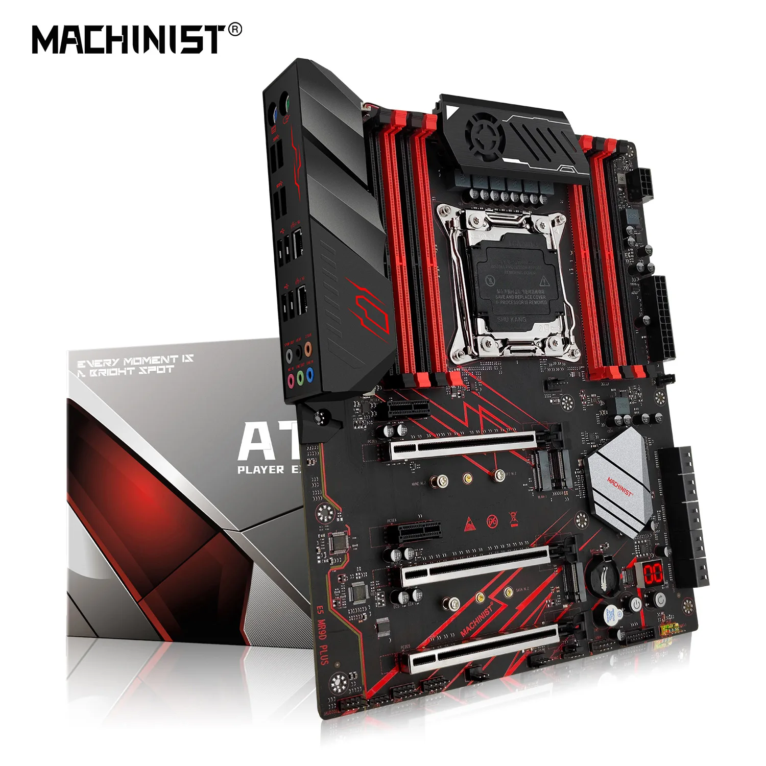 MACHINSIT X99 MR9D Motherboard LGA 2011-3 Supports Xeon Intel  2667 2699 V3V4Full Range CPU processor DDR4 Memory ATX NVME M.2