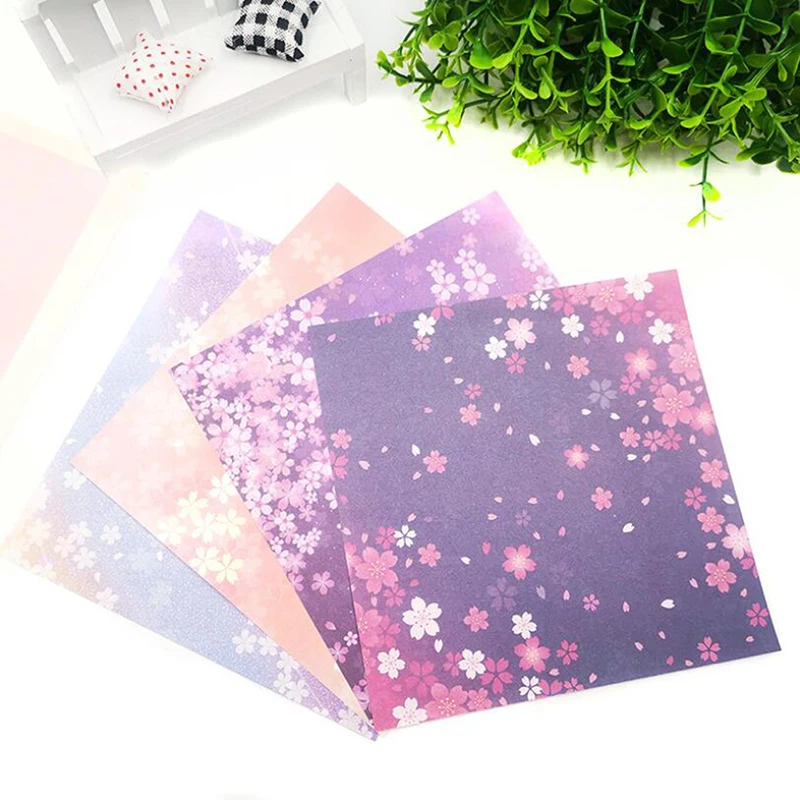 60/65Pcs Space Star Flower Origami Paper Double Sided Folding DIY Papers Craft Handicraft Diy Materials Suppliers Party Supply origami paper diy craft materials