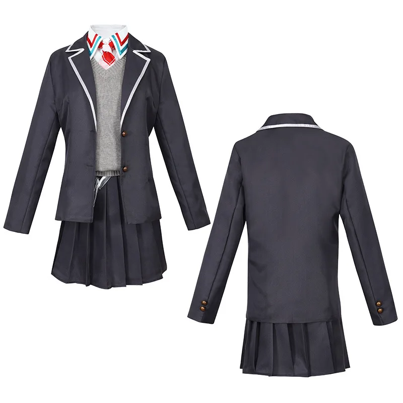 

Color Cosplayer Anime Cosplay Suit Kenmochi Touya Costume School Uniform Anime Nijisanji Women Skirts Shirt Halloween Outfit