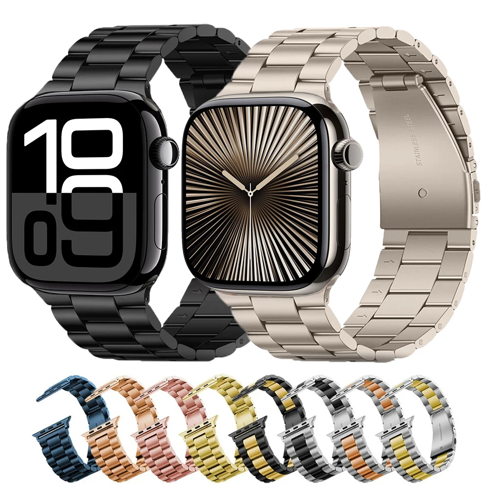 Elegant Stainless Steel Watch Strap Bracelet - Premium Metal Wristband