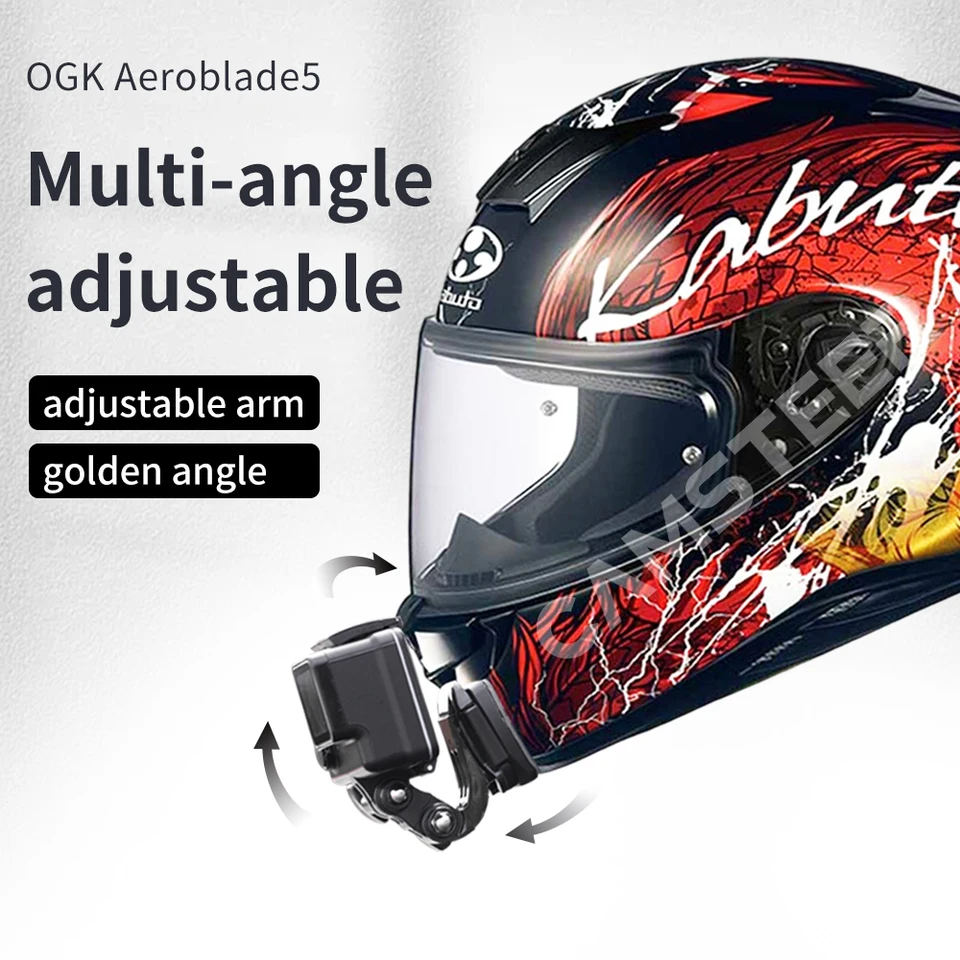 Ogk-kabuto aeroblade5ヘルメットチンマウント、ヘルメット、gopro