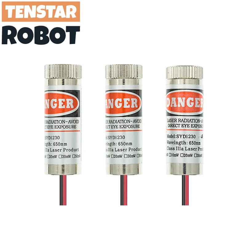 Red Point / Line / Cross Laser Module Head 650nm 5mW Glass Lens Focusable Focus Adjustable Laser Diode Head Industrial Class laser module laser machine spare parts