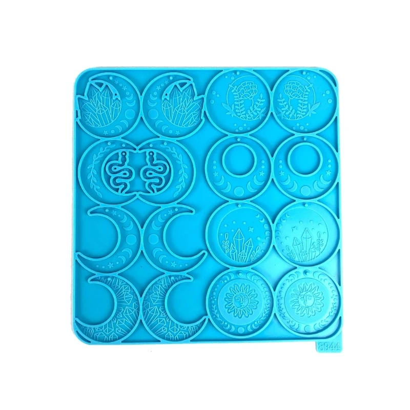 크리스탈 수지 쥬얼리 금형 실리콘 키 체인 금형 DIY 공예 에폭시 수지 금형 E0BE