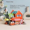 3D Exquisite Paper Puzzles Children's Handmade DIY Toys IceCream French-Hotel Flower-shop Supermarket  WL 6