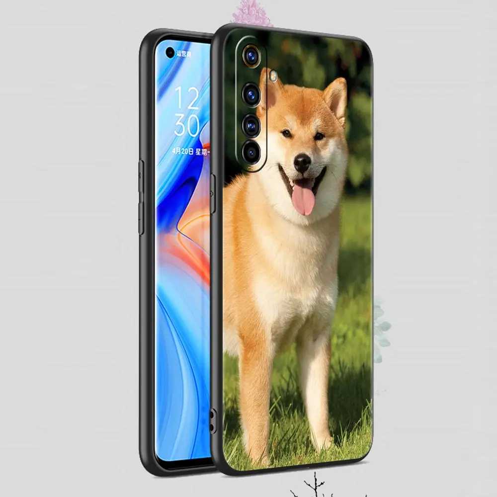 Shiba Inu Dog Design Soft Black Phone Case