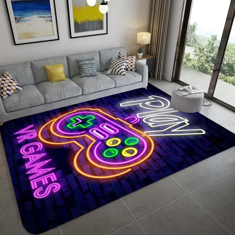 Anime Gamer Controller Carpet Rug 3D Printing Creative Game Door Large Mat Bathmat For Living Room Bedroom Entrance floor mat