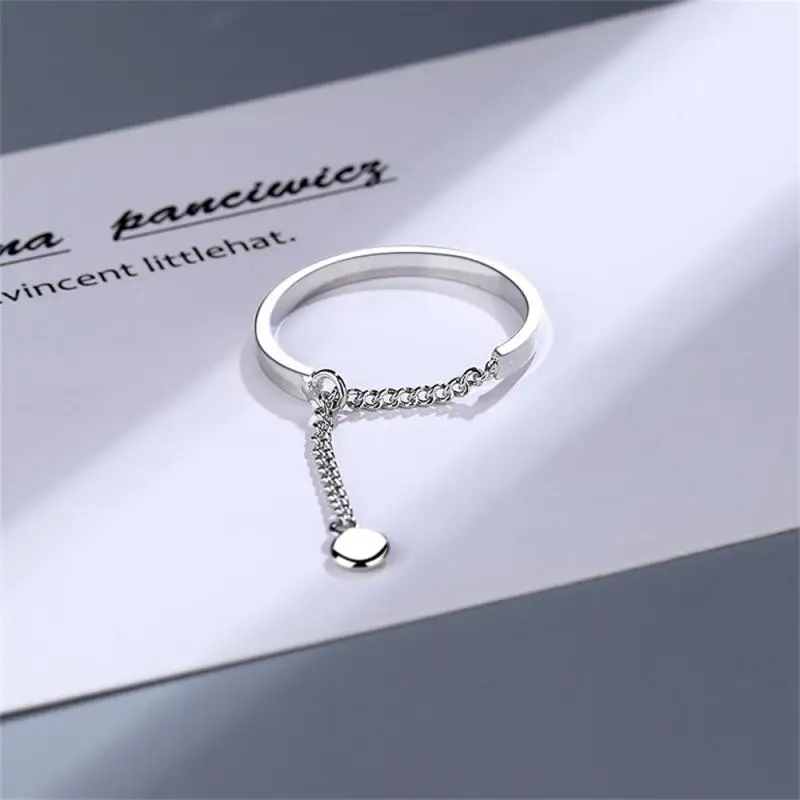 Chaîne en argent pur brillant de style mode 2025, matériau en cuivre durable simple et charmant, style Instagram, accessoires populaires, réglable_voghion.com