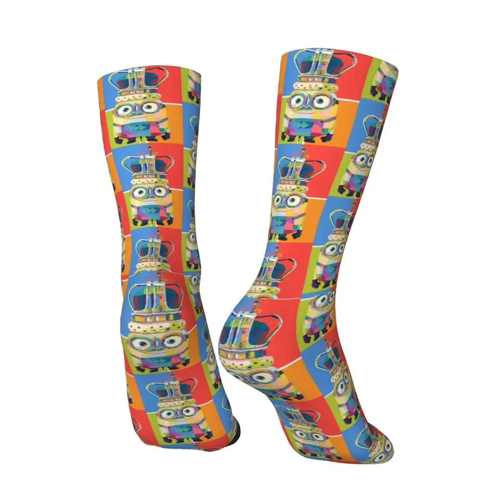 Custom Cool Print M- Minions Cartoon Socks for Women Men Stretchy Summer Autumn Winter M- Minions Bananas Crew Socks 44 Sc720eeaadd5d451ca95805f6e9239d08i