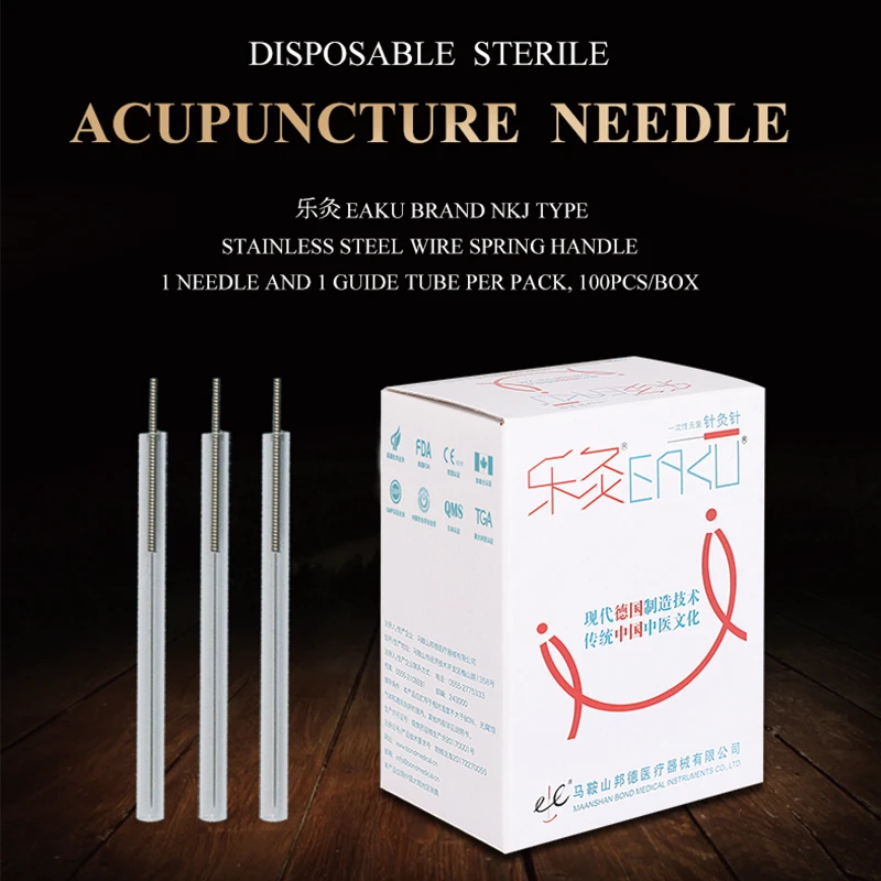 Eaku Nkj Type Individual Tube Sterile Acupuncture Needle With Tube