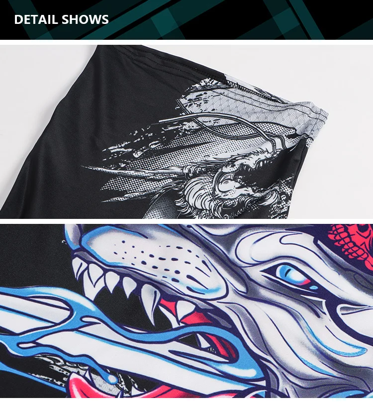 Herren-T-Shirt mit Stehkragen, bedruckt, Sonnenschutz für Frühling und Sommer, warmes Oberteil für Herbst und Winter, tailliertes Langarm-T-Shirt – Detail 13
