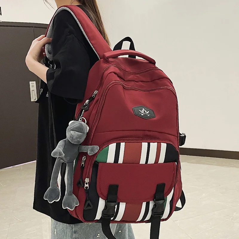 Ladies Men High Capacity School Bag Male Women College Backpack Fashion Girl Boy Laptop Harajuku Backpack Female Travel Book Bag
