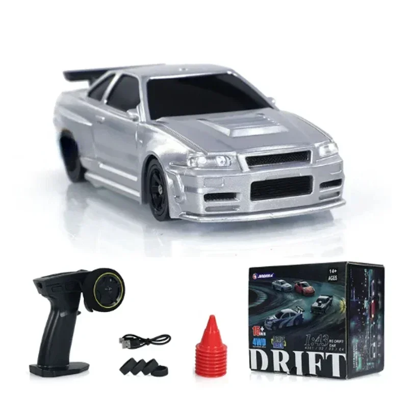 thumbnail image 1 of Coche de control remoto RC Drift de 2,4 G, 1/43, 4WD, de alta velocidad, tracción en las cuatro ruedas, minicoche de carreras controlado por radio, juguete de regalo para niño, 1 of 5