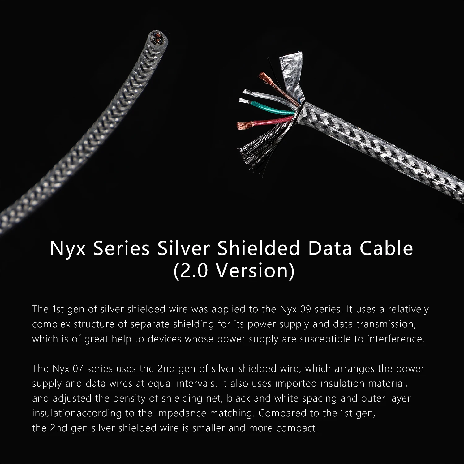 DD ddHiFi TC07S Nyx Series Silver Type-C To Type-C HiFi Audiophile USB OTG  Cable (10cm/ 50cm) — HiFiGo