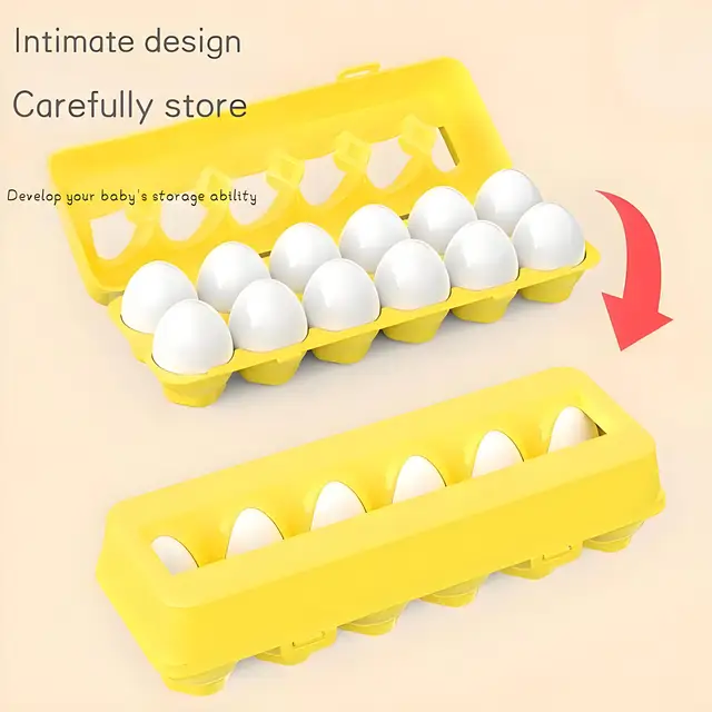Smart Eggs Color & Shape Matching Montessori Puzzle Toy 3