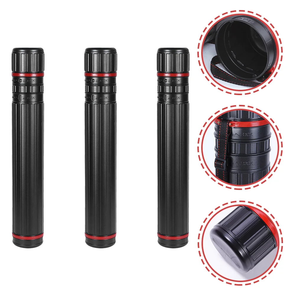 

3 шт. Телескопический рисунок трубка чертежная переноска чемодан портативный плакат рисунок