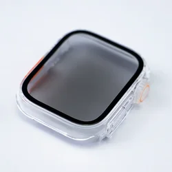 Enhanced Privacy Tempered Glass Cover for Apple Watch Screen Protection (Transparen)