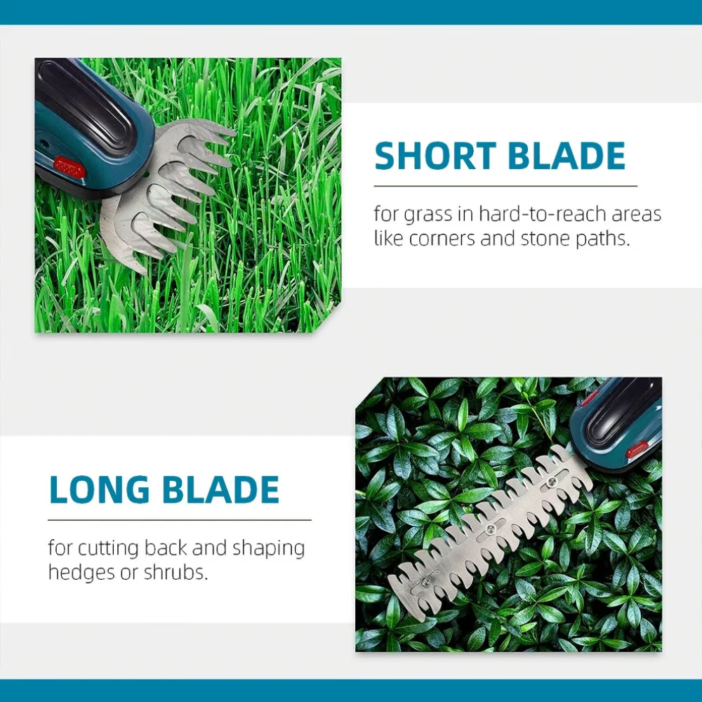Cordless Electric Hedge Trimmer Lawn Mower Household Shrub Weeding Pruning Mower Garden Tools for Makita 18V Battery 6