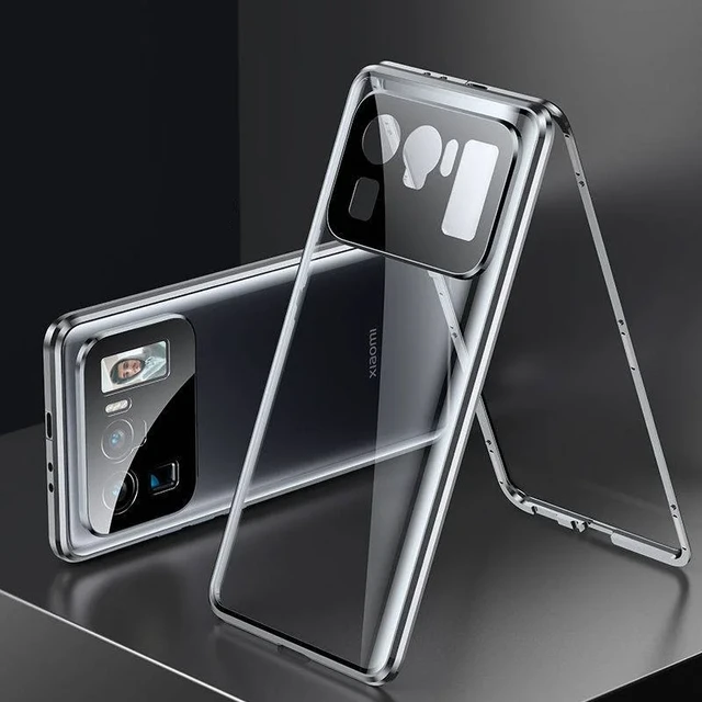 360 Full Cover For Xiaomi 14 Pro Case Double Sided Magnetic Adsorption  Metal Case For Xiaomi Mi 14 14Pro 5G Protection Bumper