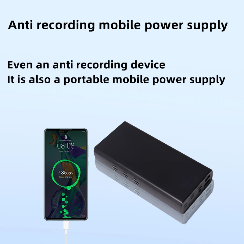 Anti-spy Voice Recording Blocker Interference Phone/Camera Sound Record, Prevent Digtal Voice Recorder Ditachphone Jammer Remote