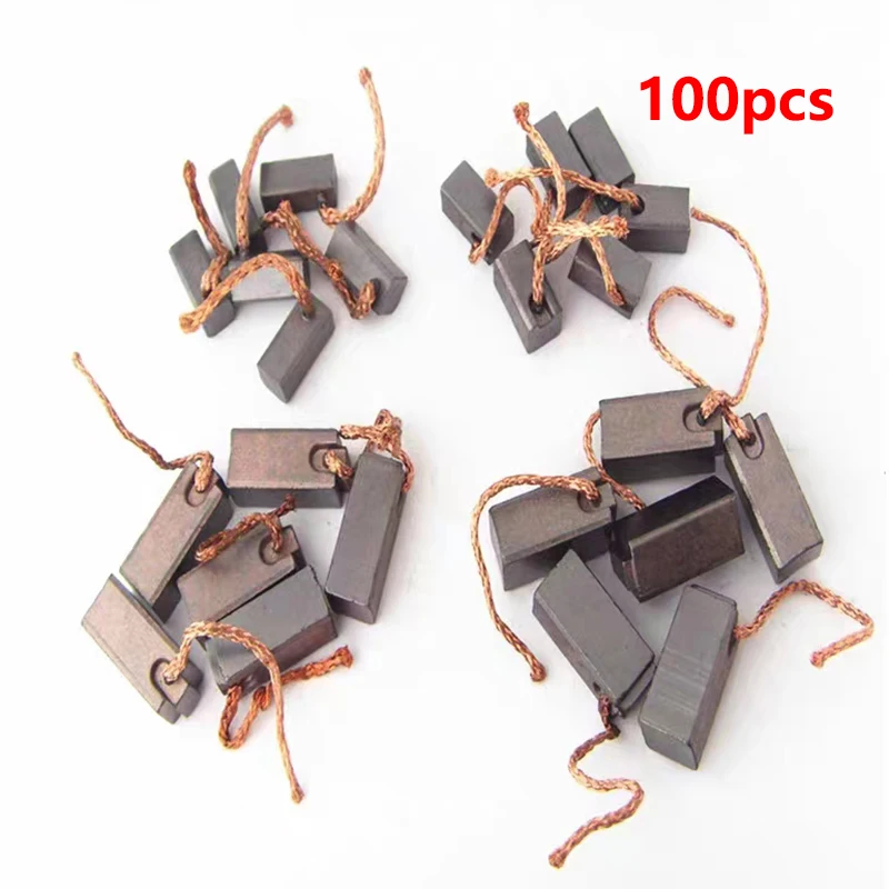 Carbon Brushes 100pcs for Automobile Heater Blower Fan Air-blower Car Motor