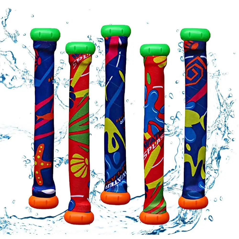 

5PCS Underwater Sinking Diving Stick Toy Visual Development Ages 4-8 Pool Diving Toys Multi-colorful Lightweight Children Gift
