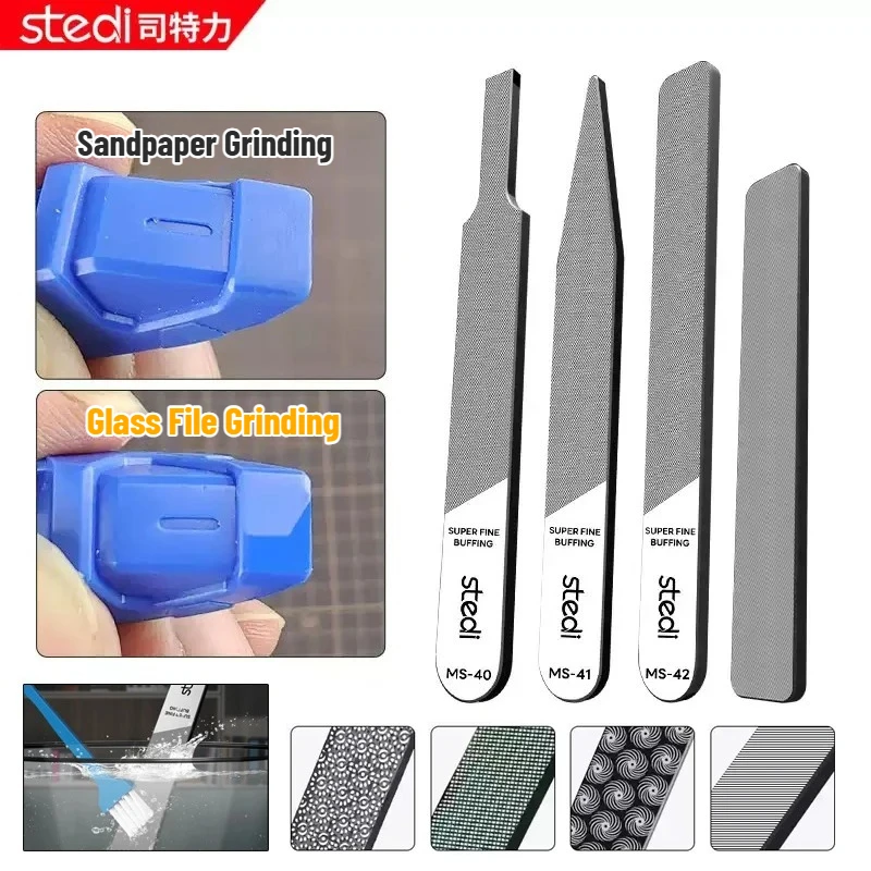 Stedi Glass File Grinding Tool Washable & Durable for Military Model Polishing Grinding Craft Tools - #320~#10000 Grit Optional